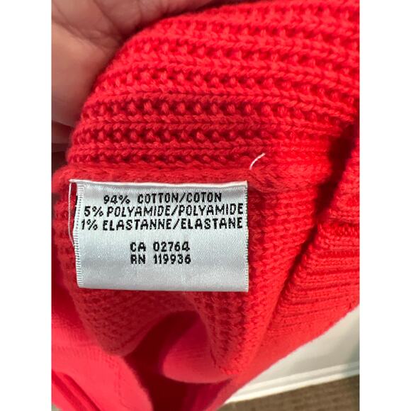 Nivo size XL womens red cardigan golf sweater - Picture 3 of 3